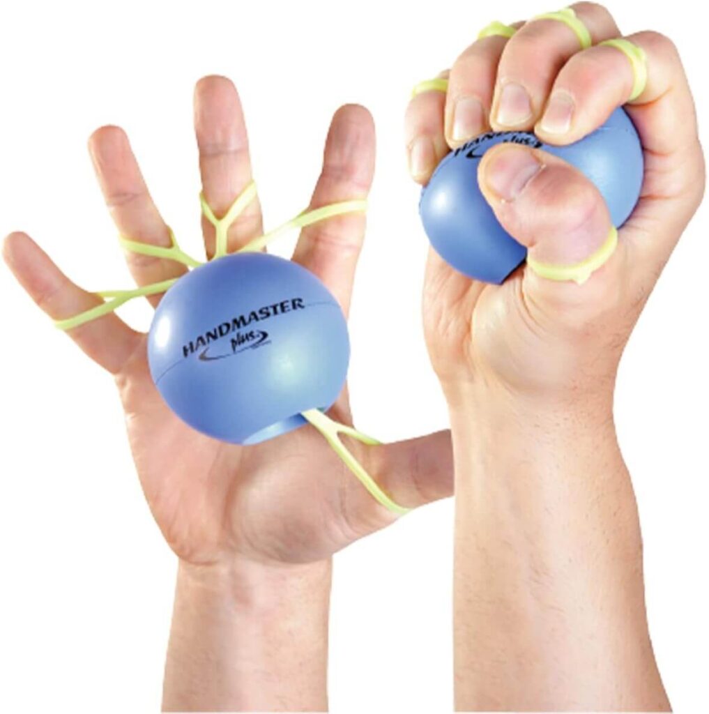 Boost Hand Strength & Relieve Stress with Handmaster Plus Physical Therapy Hand Exerciser (Soft Tension)